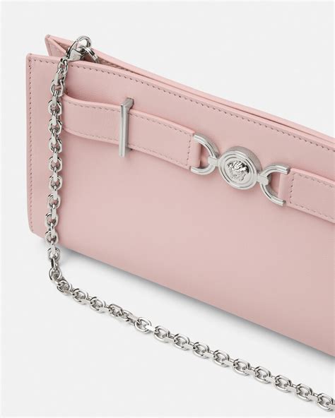 versace pink patent long clutch with chain|Medusa '95 Clutch Pink .